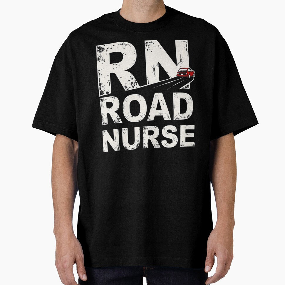 RN Road Nurse by PerkzPrints - Adult & Kids T-Shirts, Sweatshirts & Hoodies apparel design preview 1