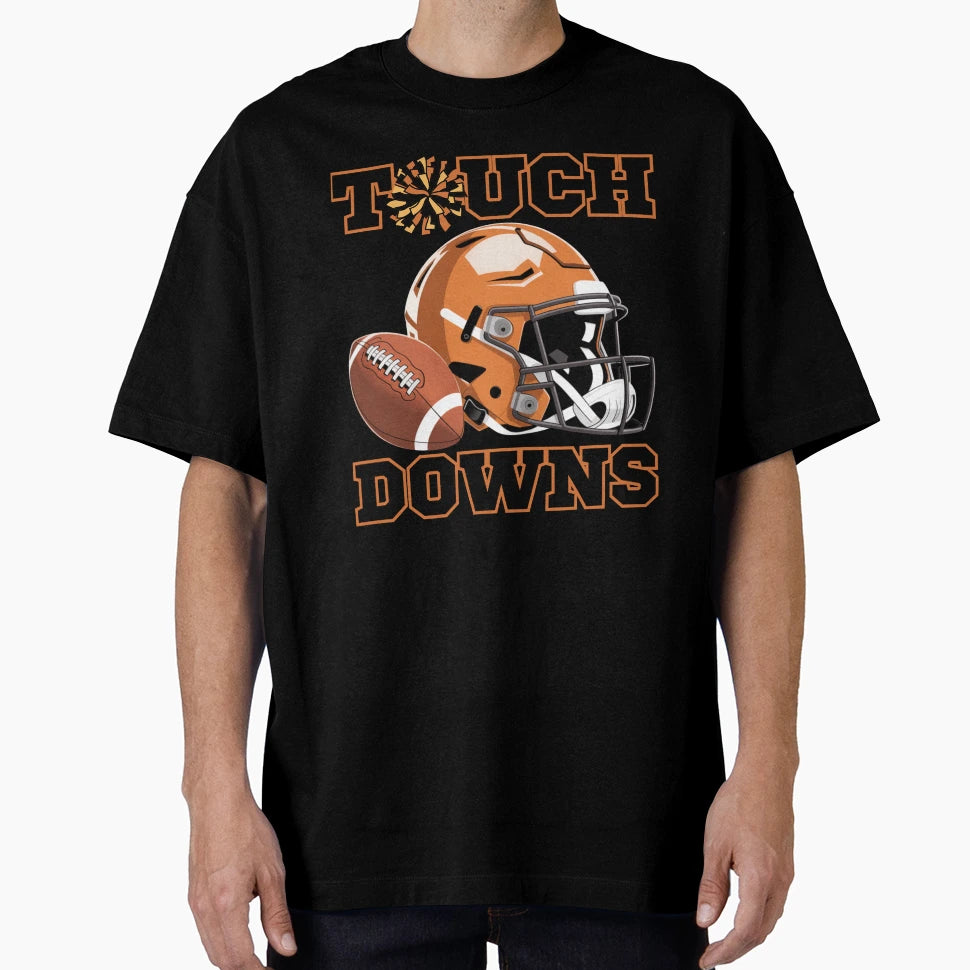 Orange Black Vibe Football Game T-Shirt - Casual Everyday Wear for Adults - T-Shirt, Sweatshirt, Hoodie