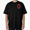 Red Plaid Letter O T-Shirt - Casual Everyday Wear Men Women - T-Shirt, Sweatshirt, Hoodie