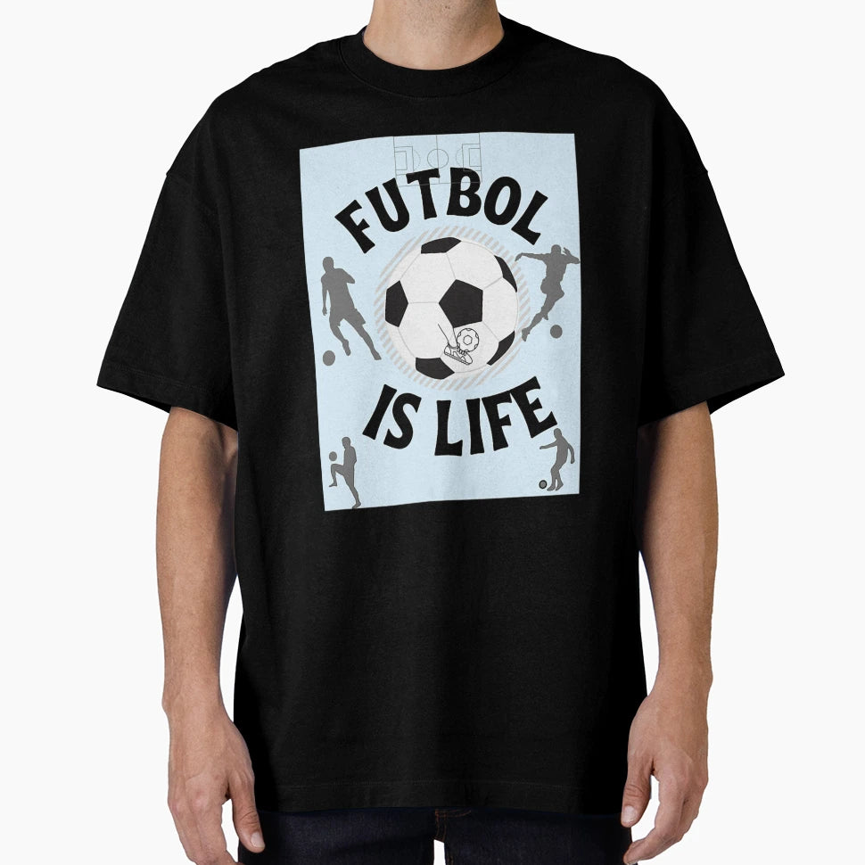Football Is Life 4 T-Shirt - Minimalist Print for Adults - T-Shirt, Sweatshirt, Hoodie