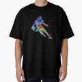 American Football Player Watercolor Sport T-Shirt - Novelty Apparel Unisex - T-Shirt, Sweatshirt, Hoodie