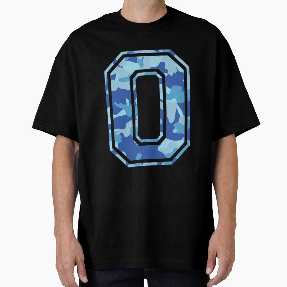 Team Sports Uniform Number 0 Blue T-Shirt - Trendy Graphic Men Women - T-Shirt, Sweatshirt, Hoodie