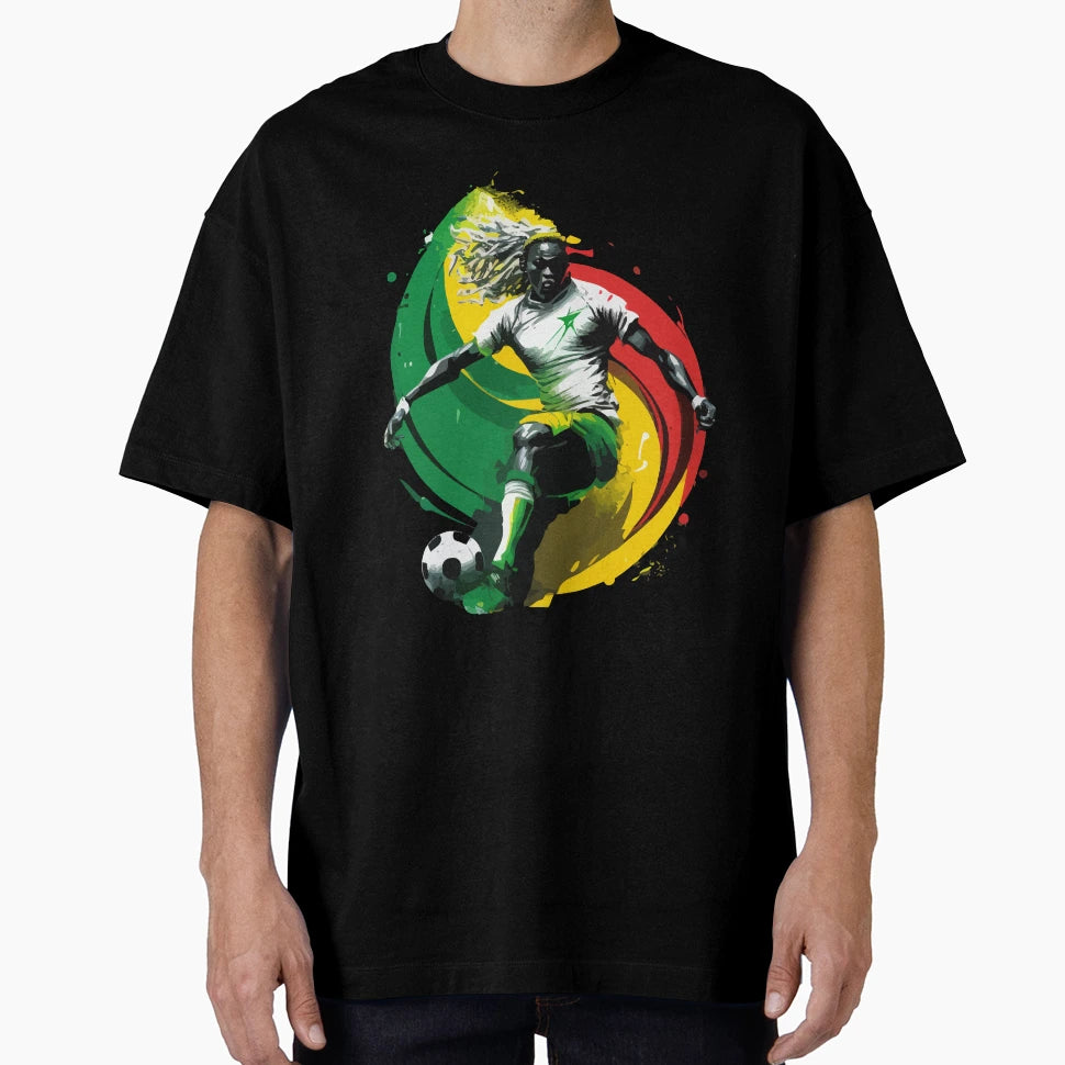 Ghana Soccer Magic Artwork T-Shirt - Unique Graphic for Adults - T-Shirt, Sweatshirt, Hoodie