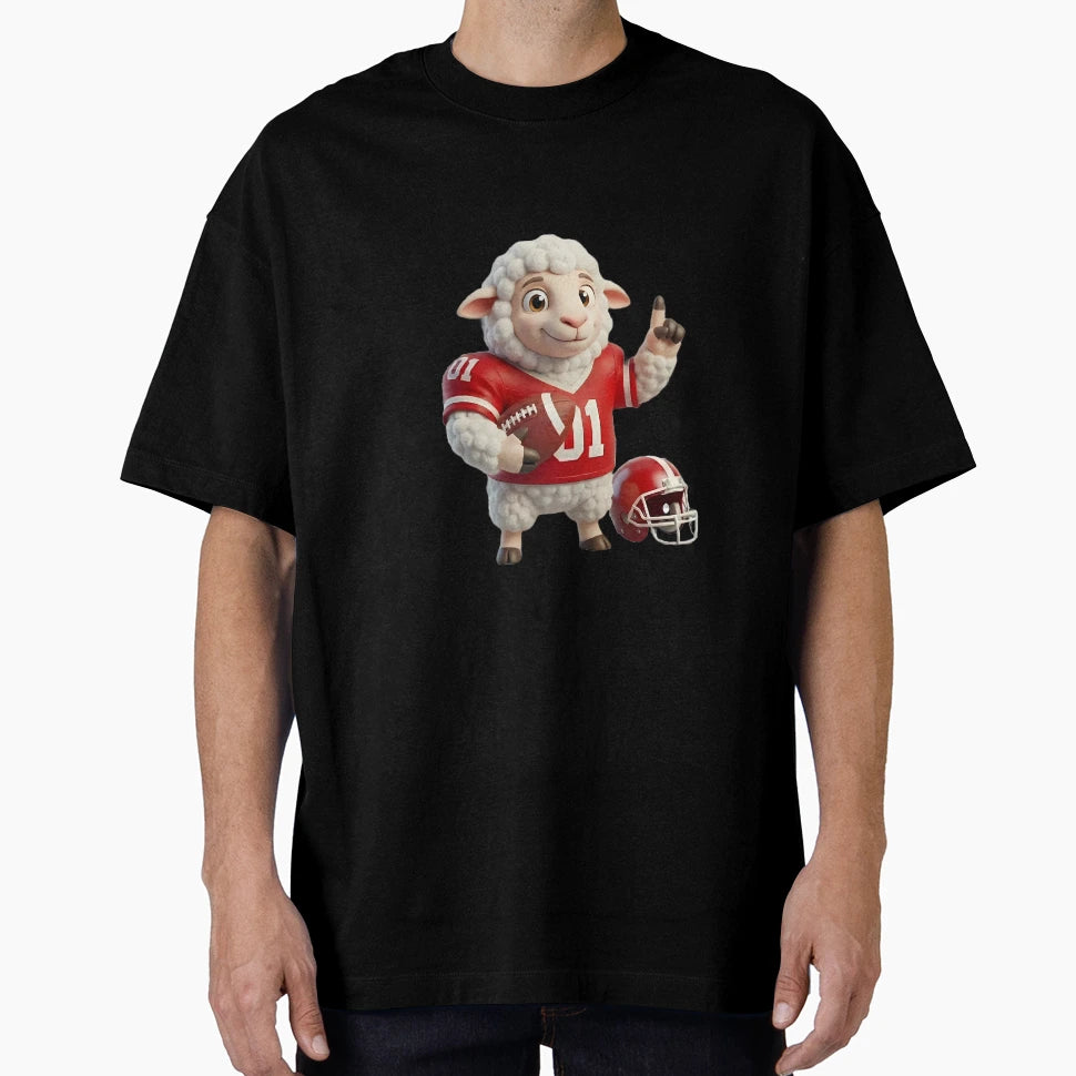 Woolly Football Champ 3D American T-Shirt - Casual Everyday Wear Unisex - T-Shirt, Sweatshirt, Hoodie