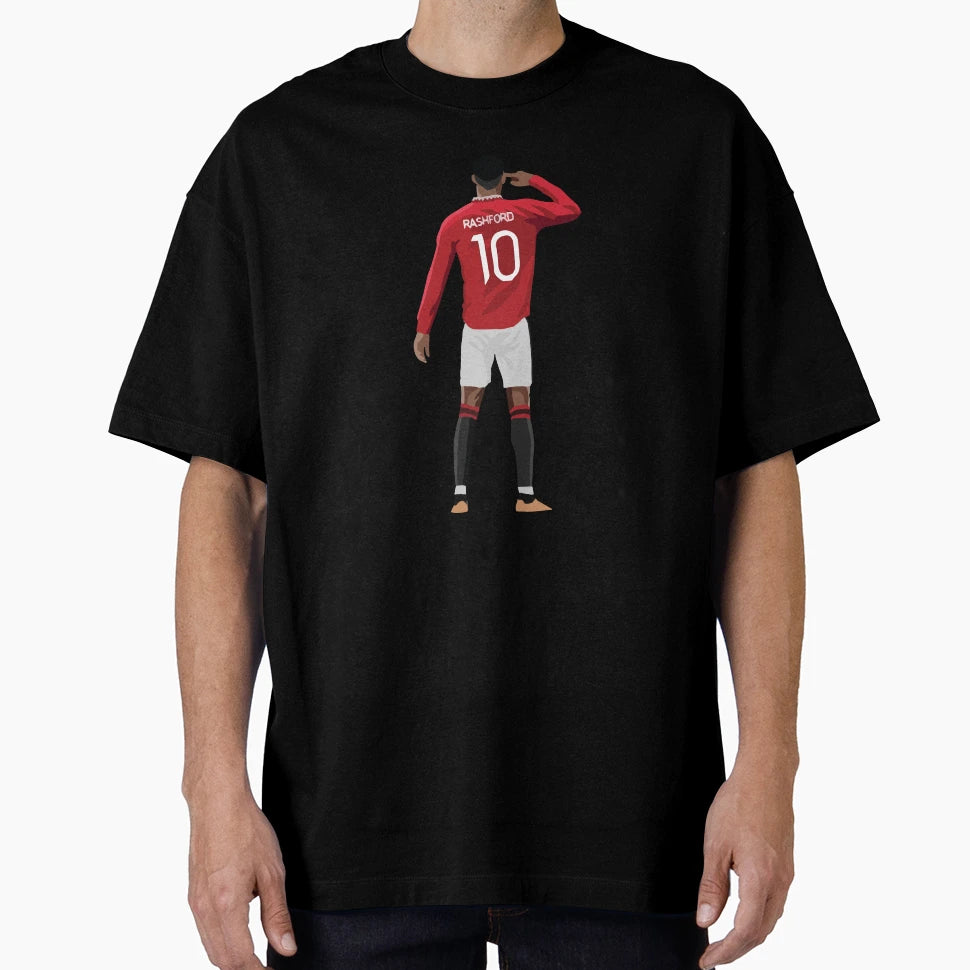 Rashford Celebration Illustration T-Shirt - Minimalist Print Men Women - T-Shirt, Sweatshirt, Hoodie