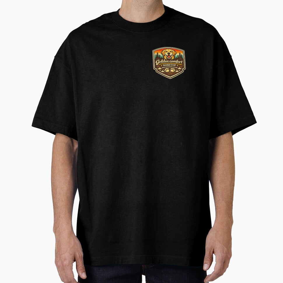 Golden Comfort Nonstop Retriever Gift by WildVista - Adult & Kids T-Shirts, Sweatshirts & Hoodies apparel design preview 1
