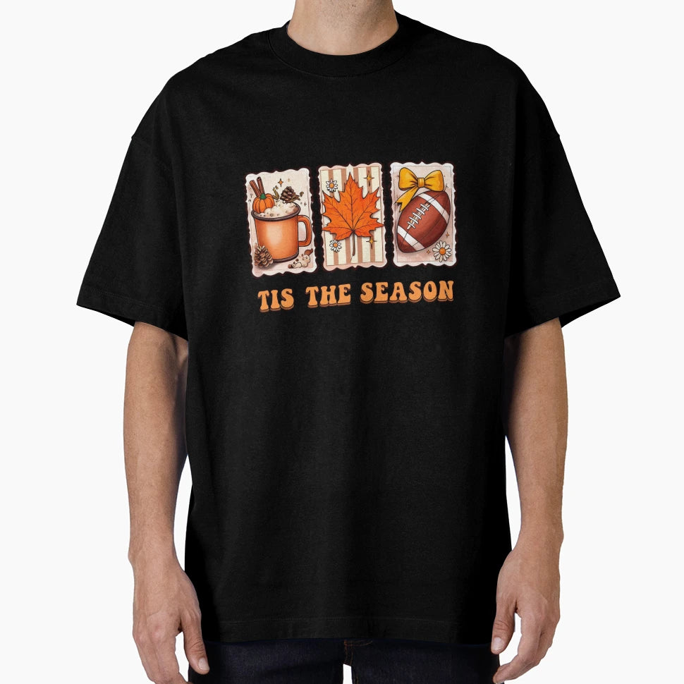 Tis Season Autumn Illustration T-Shirt - Novelty Apparel for Adults - T-Shirt, Sweatshirt, Hoodie