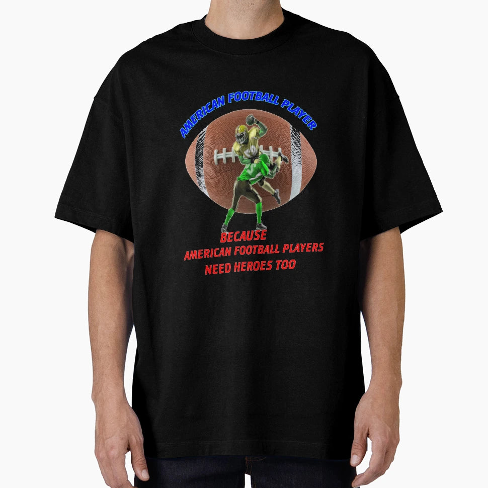 American Football Player Hero T-Shirt - Minimalist Print for Adults - T-Shirt, Sweatshirt, Hoodie