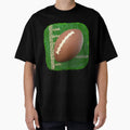 3D Football And Rugby Ball Square T-Shirt - Graphic Print Unisex - T-Shirt, Sweatshirt, Hoodie