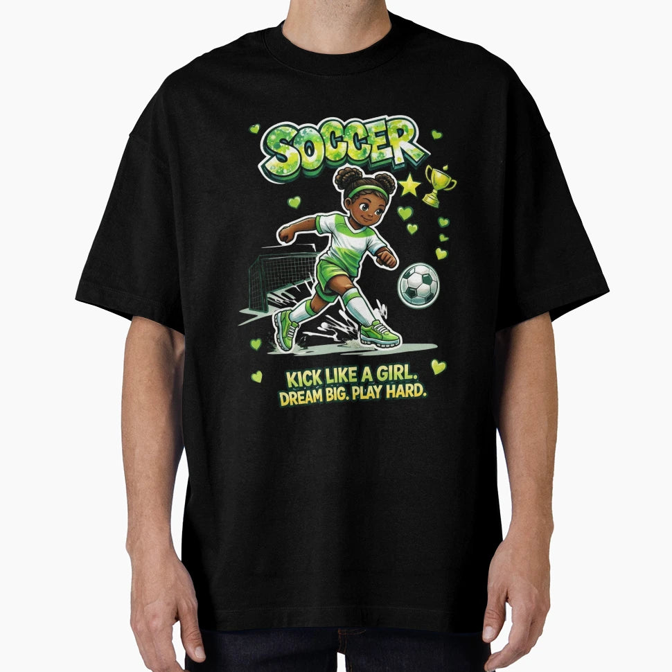 Soccer Kick Like Motivational Sports Wall T-Shirt - Unique Graphic Unisex - T-Shirt, Sweatshirt, Hoodie