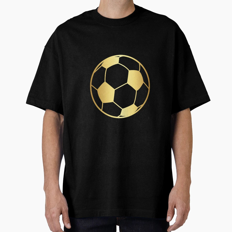 Gold Soccer Ball T-Shirt - Trendy Graphic Men Women - T-Shirt, Sweatshirt, Hoodie