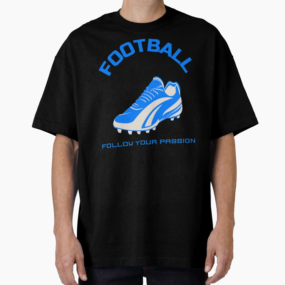 Football Follow Your Passion T-Shirt - Trendy Graphic for Adults - T-Shirt, Sweatshirt, Hoodie
