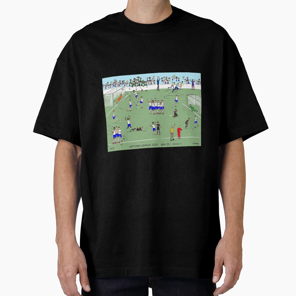 Usa Vs Mexico Nations League Game 2021 T-Shirt - Minimalist Print Men Women - T-Shirt, Sweatshirt, Hoodie