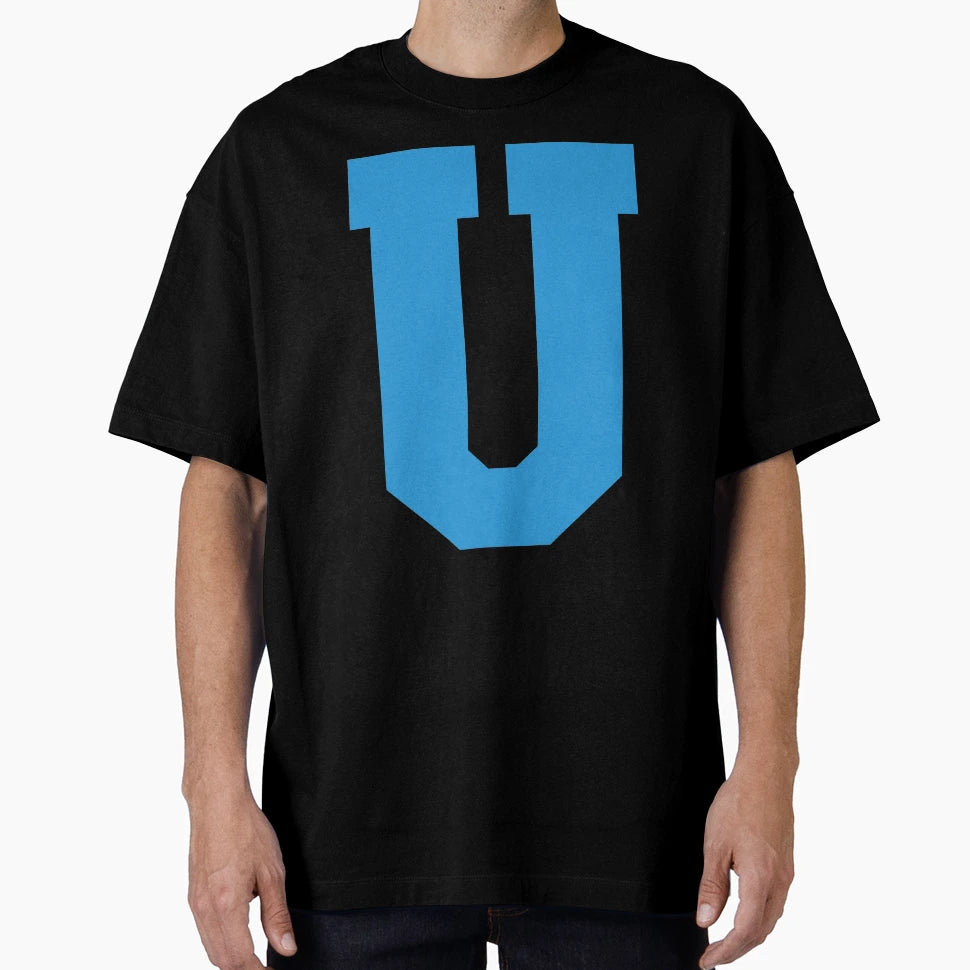 Alphabet Blue U Sports Letter U T-Shirt - Aesthetic Graphic for Adults - T-Shirt, Sweatshirt, Hoodie