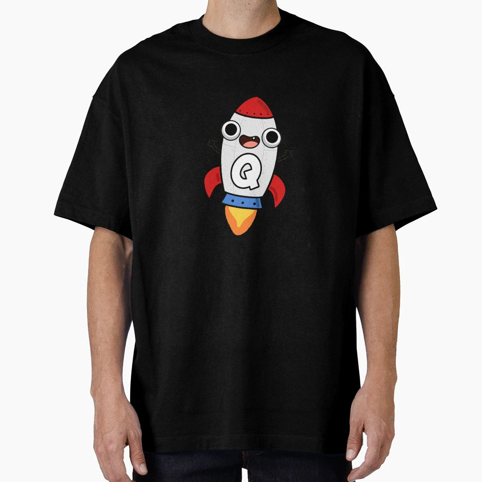 Monogram Q Space Rocket T-Shirt - Streetwear Style Unisex - T-Shirt, Sweatshirt, Hoodie