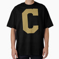 Alphabet Gold C Sports Letter C T-Shirt - Custom Art Print Men Women - T-Shirt, Sweatshirt, Hoodie
