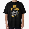 Football And Cheer Mom Cheerleading T-Shirt - Custom Art Print Unisex - T-Shirt, Sweatshirt, Hoodie