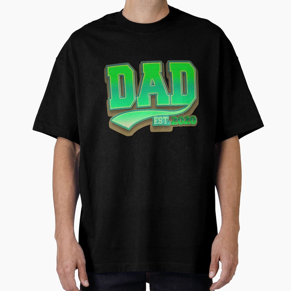 Dad Est 2020 Father To Be Gift T-Shirt - Minimalist Print Men Women - T-Shirt, Sweatshirt, Hoodie