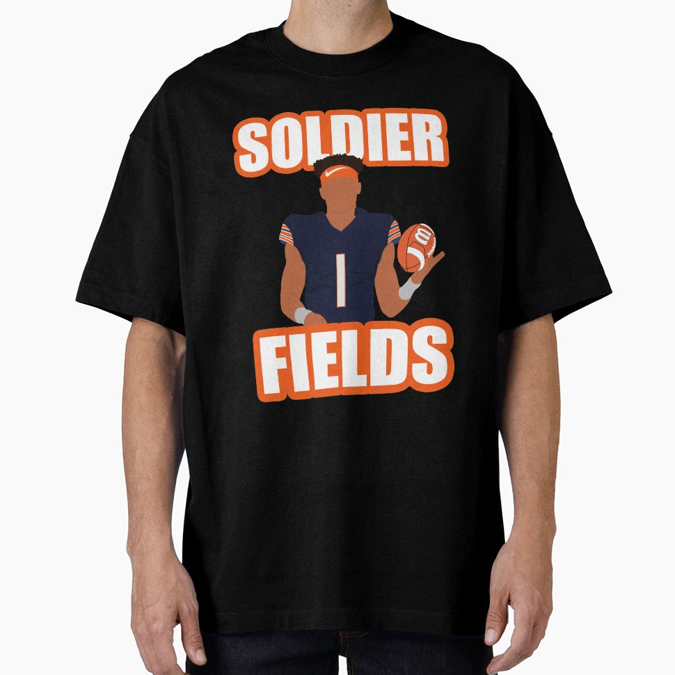 Justin Fields T-Shirt - Minimalist Print Men Women - T-Shirt, Sweatshirt, Hoodie