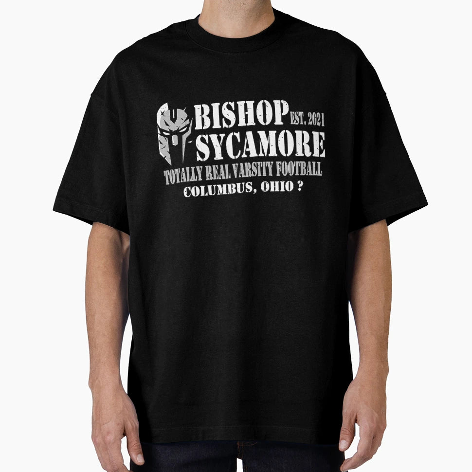 Bishop Sycamore Totally Real Varsity T-Shirt - Fun Novelty Design Unisex - T-Shirt, Sweatshirt, Hoodie