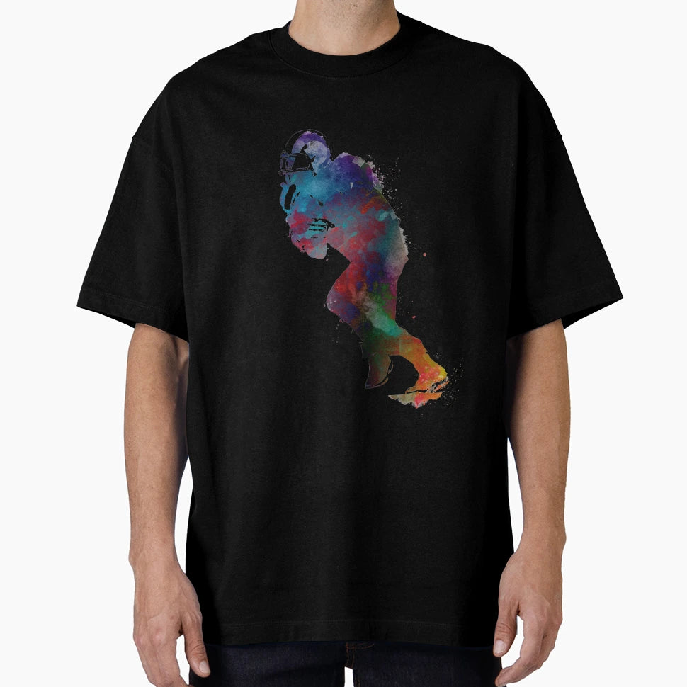 American Football Player Football T-Shirt - Fun Novelty Design for Adults - T-Shirt, Sweatshirt, Hoodie