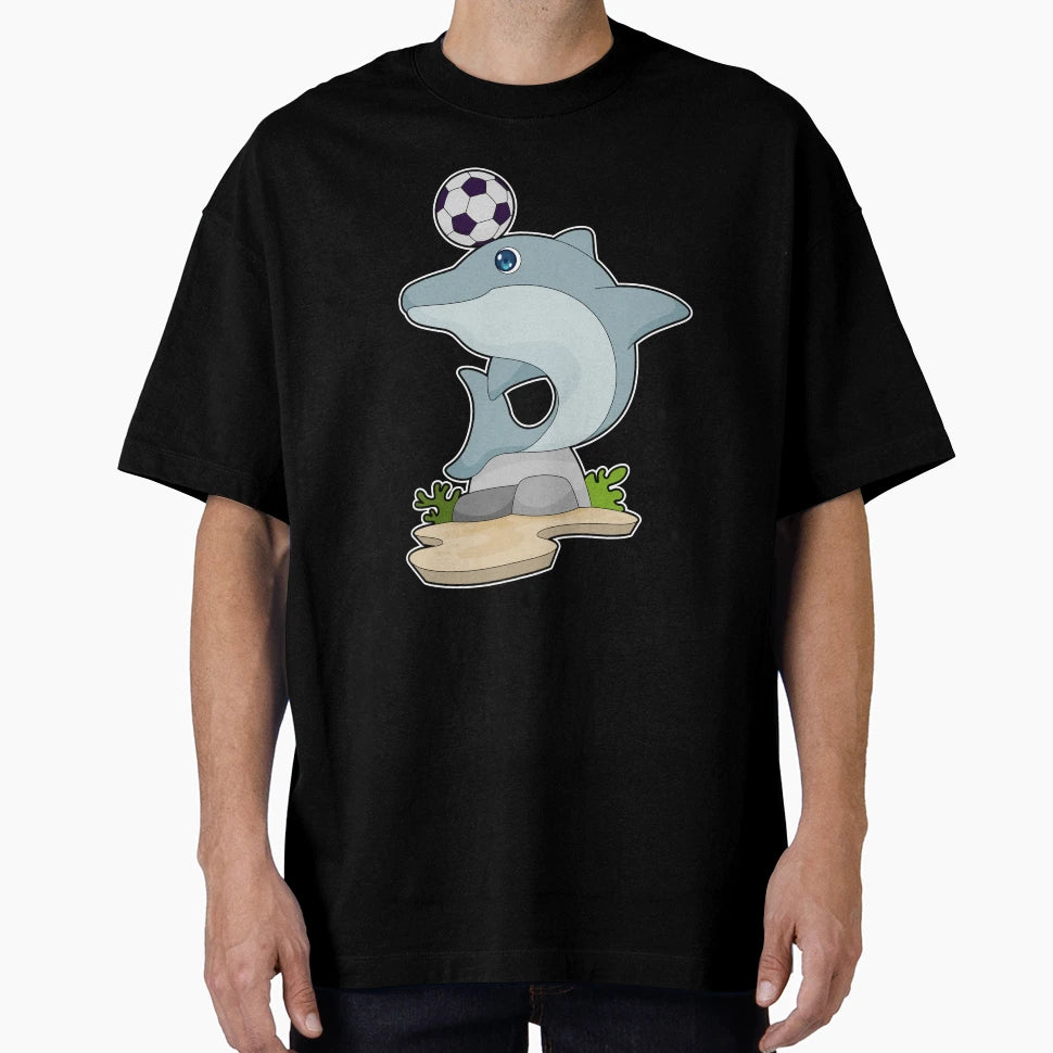 Dolphin Soccer Player Soccer T-Shirt - Casual Everyday Wear Unisex - T-Shirt, Sweatshirt, Hoodie