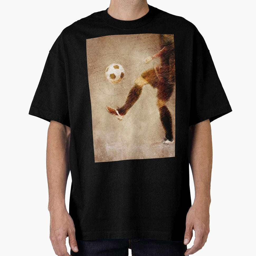 Football Player Sport Art Football T-Shirt - Aesthetic Graphic Unisex - T-Shirt, Sweatshirt, Hoodie