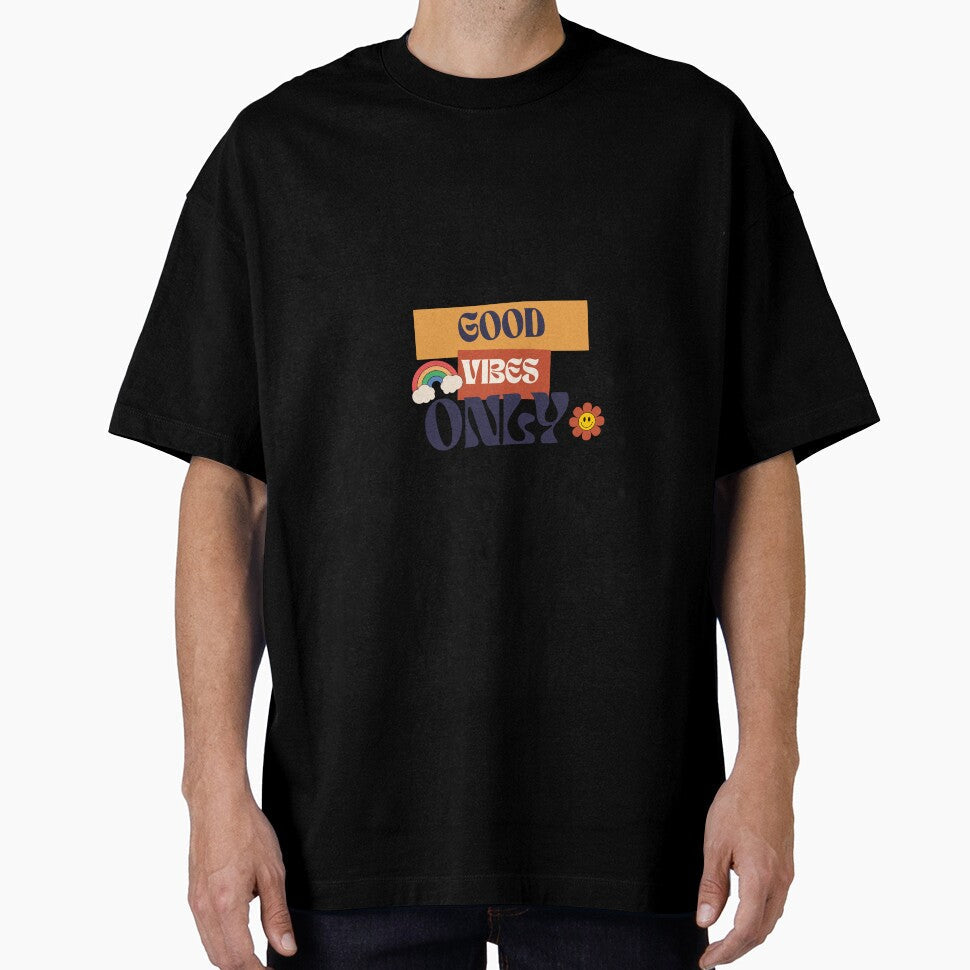 Good Vibes Only Retro Design by Kstyle93 - Adult & Kids T-Shirts, Sweatshirts & Hoodies apparel design preview 1