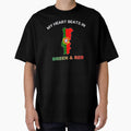 Portugal Barcelos Rooster My Heart Beats in Red Green - Adult & Kids T-Shirts, Sweatshirts & Hoodies apparel design preview 1
