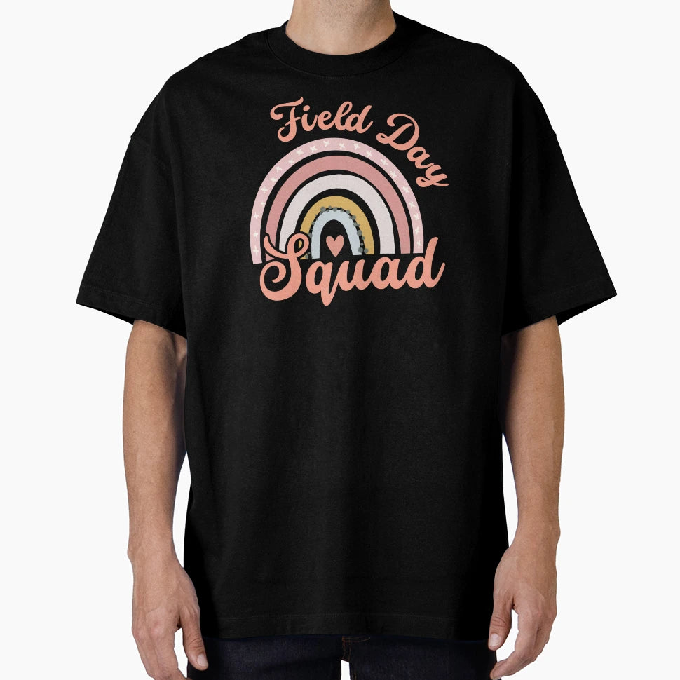 Teacher And Students Field Day Squad Boho T-Shirt - Novelty Apparel Unisex - T-Shirt, Sweatshirt, Hoodie