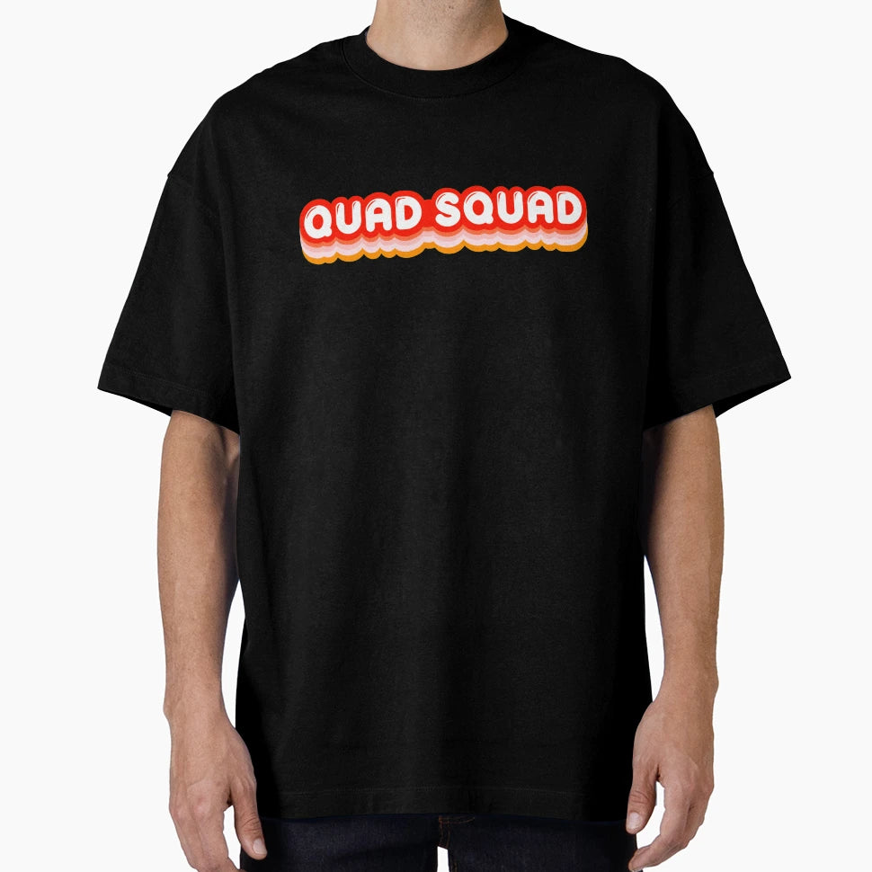 Quad Squad 70S Vibes Skater T-Shirt - Streetwear Style for Adults - T-Shirt, Sweatshirt, Hoodie
