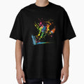 Cartoon Soccer Ball Logo Illustration Wall T-Shirt - Trendy Graphic Unisex - T-Shirt, Sweatshirt, Hoodie