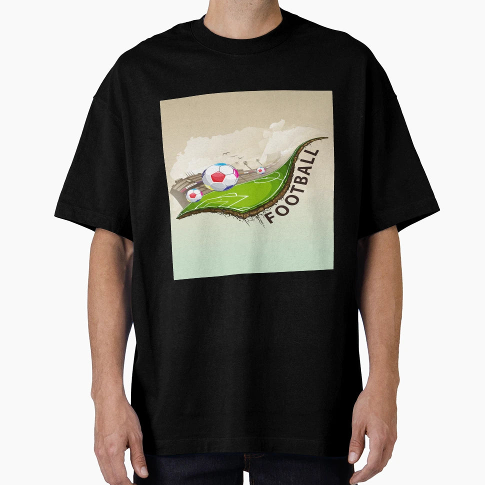 Green Natural Football Stadium Football T-Shirt - Novelty Apparel Unisex - T-Shirt, Sweatshirt, Hoodie