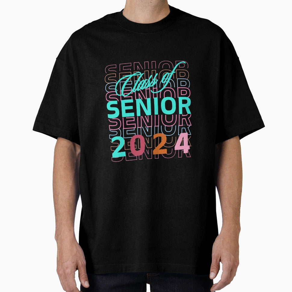 Senior Class 2024 Multicolor T-Shirt - Streetwear Style Men Women - T-Shirt, Sweatshirt, Hoodie