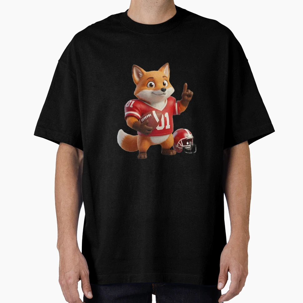 Foxy Football Champ 3D American T-Shirt - Streetwear Style Men Women - T-Shirt, Sweatshirt, Hoodie