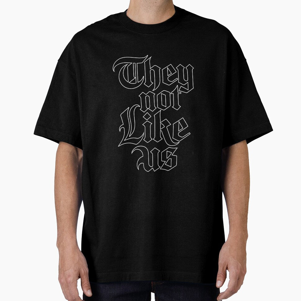 They Not Like Us Calligraphy Tattoo Design by - Adult & Kids T-Shirts, Sweatshirts & Hoodies apparel design preview 1