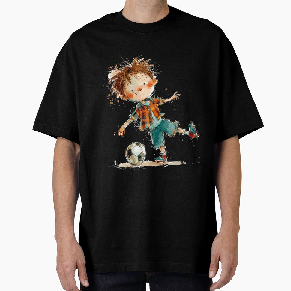 Little Playing Soccer T-Shirt - Unique Graphic Men Women - T-Shirt, Sweatshirt, Hoodie