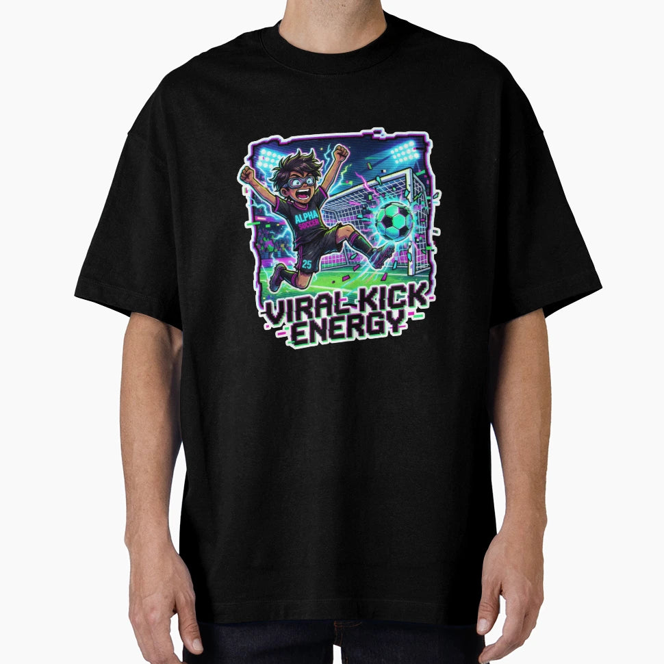 Viral Kick Energy Soccer Anime T-Shirt - Casual Everyday Wear Unisex - T-Shirt, Sweatshirt, Hoodie