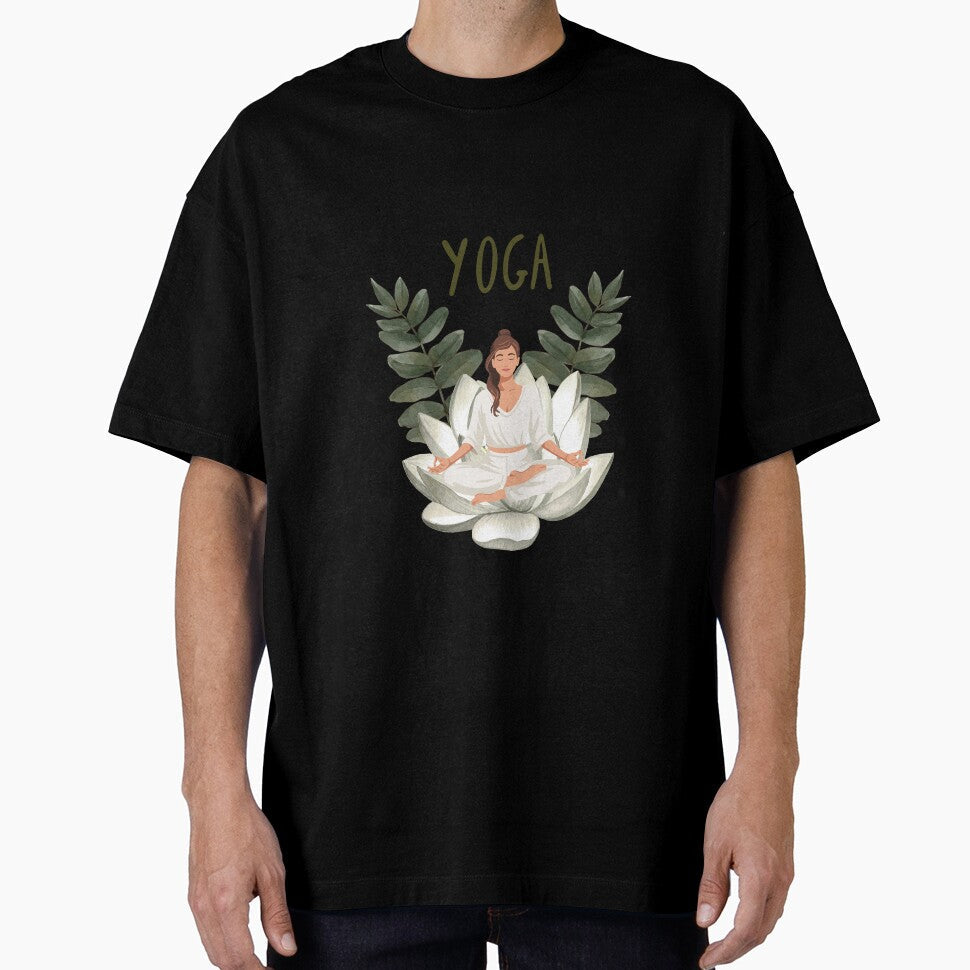 Lotus Yoga Pose Art by HBBS DESIGNS - Adult & Kids T-Shirts, Sweatshirts & Hoodies apparel design preview 1