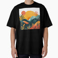 Boho Abstract Landscape: Mountain Sunrise Modern - Adult & Kids T-Shirts, Sweatshirts & Hoodies apparel design preview 1