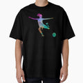 Soccer Player 03 Watercolor T-Shirt - Aesthetic Graphic Men Women - T-Shirt, Sweatshirt, Hoodie