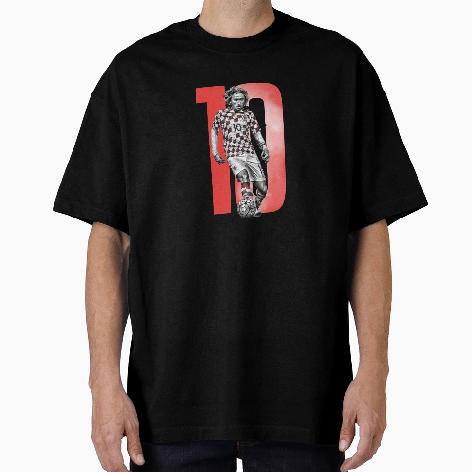 Luka Modric Art T-Shirt - Novelty Apparel for Adults - T-Shirt, Sweatshirt, Hoodie