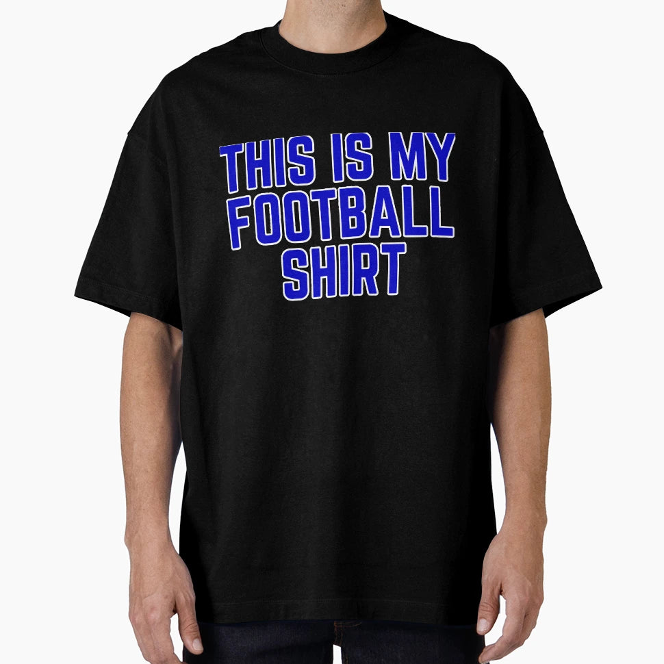 Football Team Color Red Blue Gameday T-Shirt - Fun Novelty Design Unisex - T-Shirt, Sweatshirt, Hoodie