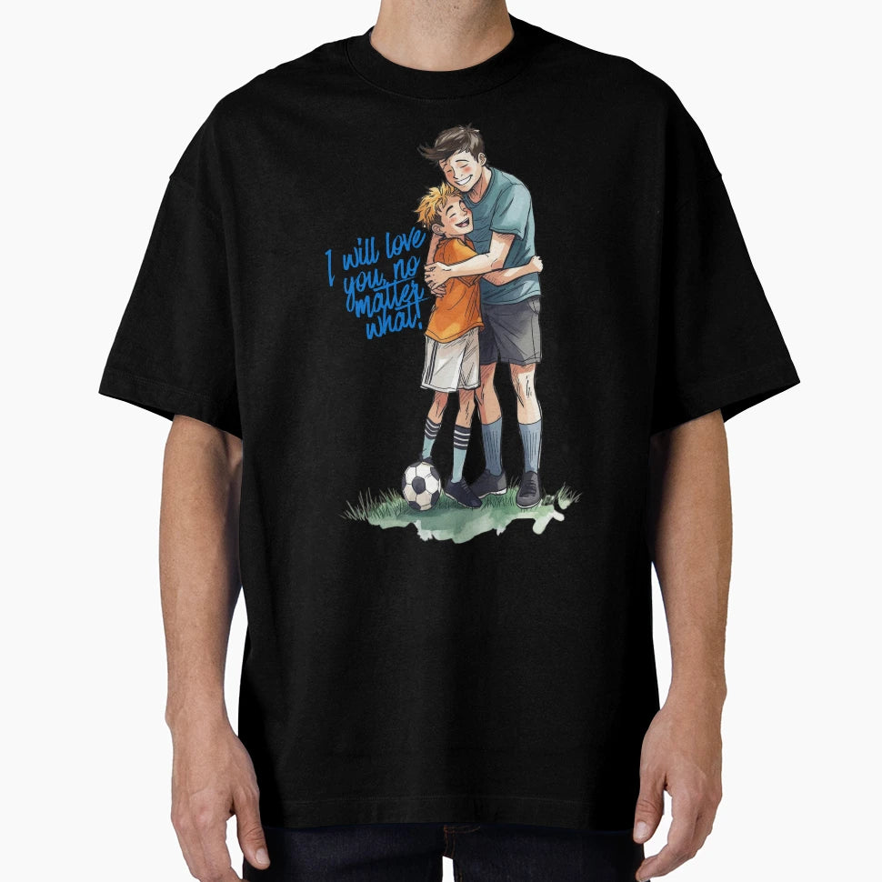 Father And Son Hug I Will Always T-Shirt - Aesthetic Graphic Men Women - T-Shirt, Sweatshirt, Hoodie