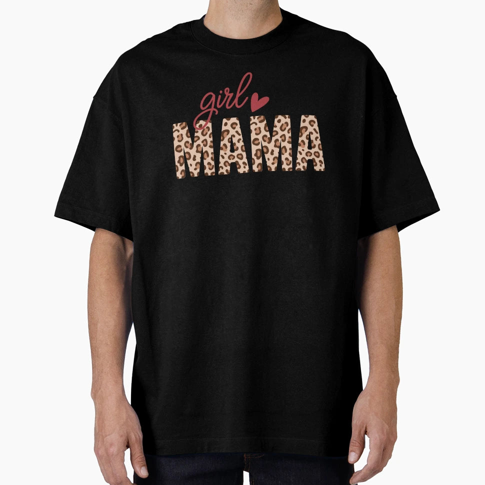 Mama Leopard Typography T-Shirt - Casual Everyday Wear Men Women - T-Shirt, Sweatshirt, Hoodie