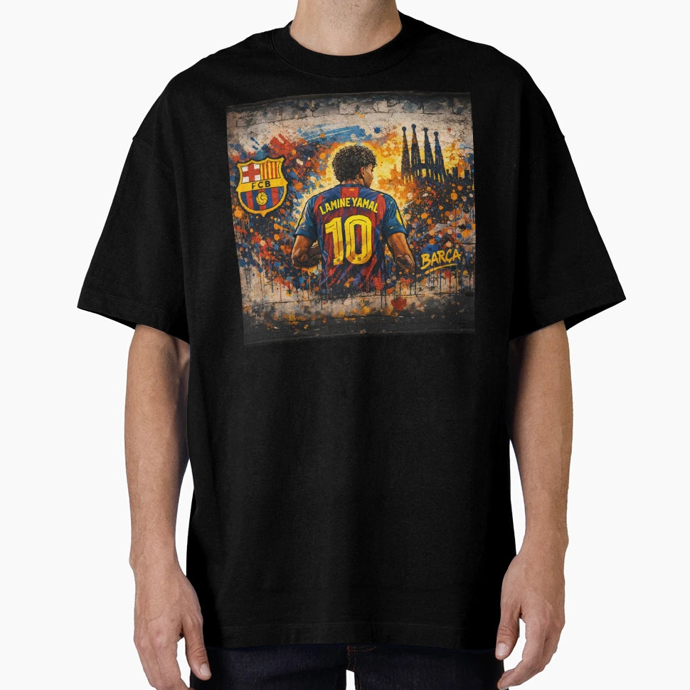Lamine Yamal Graffiti T-Shirt - Minimalist Print for Adults - T-Shirt, Sweatshirt, Hoodie