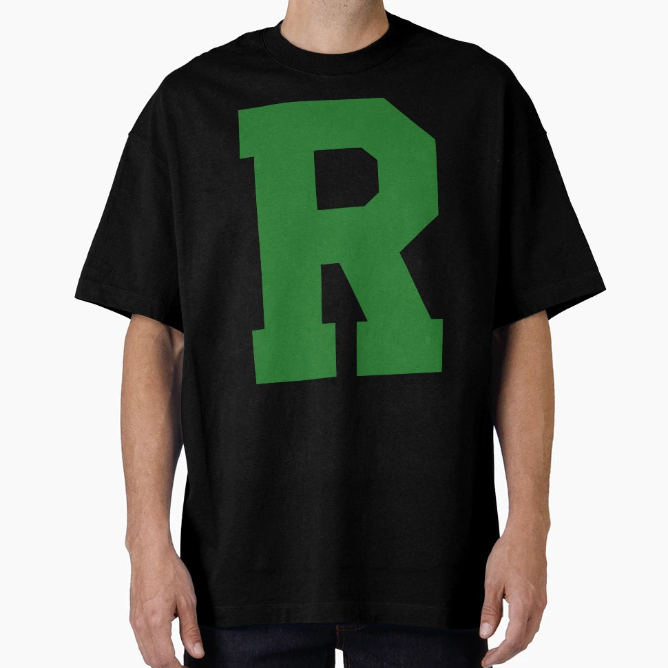 Alphabet Green R Sports Letter R T-Shirt - Minimalist Print for Adults - T-Shirt, Sweatshirt, Hoodie