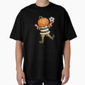 Pumpkin Soccer Halloween Character T-Shirt - Custom Art Print Men Women - T-Shirt, Sweatshirt, Hoodie
