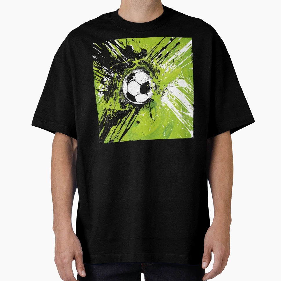 Soccer Ball Paint Explosion T-Shirt - Graphic Print for Adults - T-Shirt, Sweatshirt, Hoodie