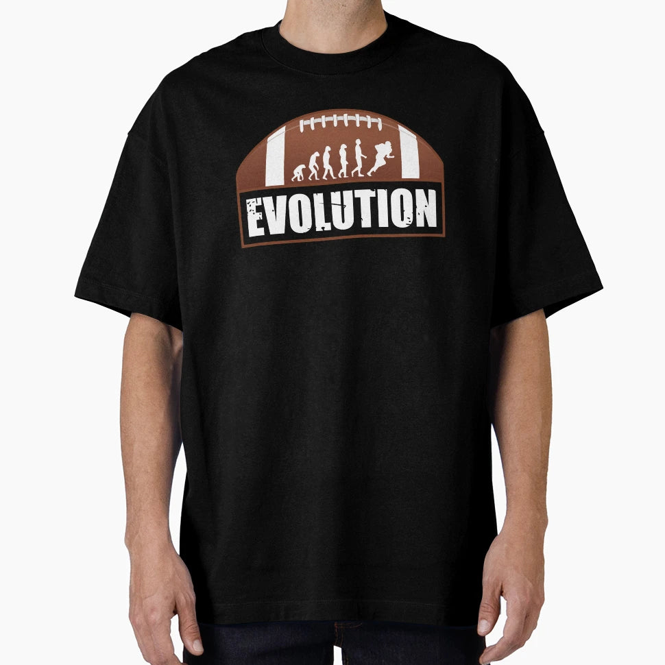 Football Evolution Human T-Shirt - Unique Graphic Unisex - T-Shirt, Sweatshirt, Hoodie